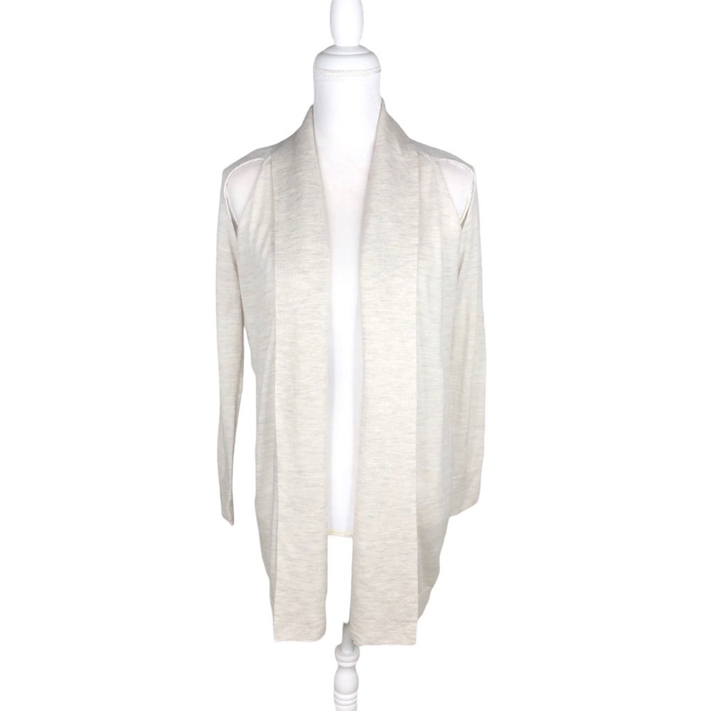 All Saints Cut-Out Shoulder Drape Open Cardigan S… - image 4